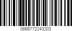 Código de barras (EAN, GTIN, SKU, ISBN): '0888772243203'