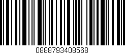 Código de barras (EAN, GTIN, SKU, ISBN): '0888793408568'