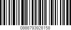 Código de barras (EAN, GTIN, SKU, ISBN): '0888793928158'