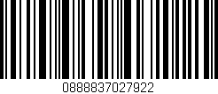 Código de barras (EAN, GTIN, SKU, ISBN): '0888837027922'