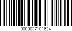 Código de barras (EAN, GTIN, SKU, ISBN): '0888837181624'