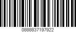 Código de barras (EAN, GTIN, SKU, ISBN): '0888837197922'