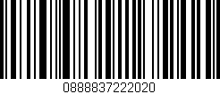 Código de barras (EAN, GTIN, SKU, ISBN): '0888837222020'