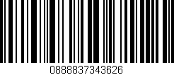 Código de barras (EAN, GTIN, SKU, ISBN): '0888837343626'