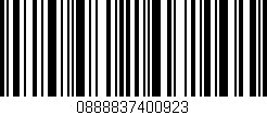 Código de barras (EAN, GTIN, SKU, ISBN): '0888837400923'