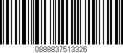 Código de barras (EAN, GTIN, SKU, ISBN): '0888837513326'