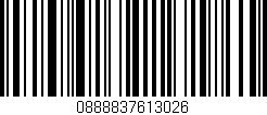 Código de barras (EAN, GTIN, SKU, ISBN): '0888837613026'
