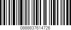 Código de barras (EAN, GTIN, SKU, ISBN): '0888837614726'