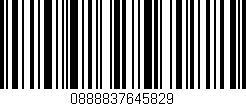 Código de barras (EAN, GTIN, SKU, ISBN): '0888837645829'