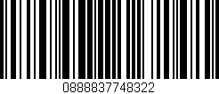 Código de barras (EAN, GTIN, SKU, ISBN): '0888837748322'