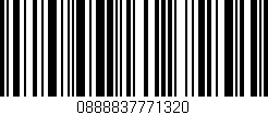 Código de barras (EAN, GTIN, SKU, ISBN): '0888837771320'