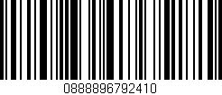 Código de barras (EAN, GTIN, SKU, ISBN): '0888896792410'