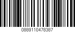 Código de barras (EAN, GTIN, SKU, ISBN): '0889110478387'