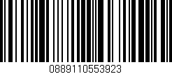 Código de barras (EAN, GTIN, SKU, ISBN): '0889110553923'