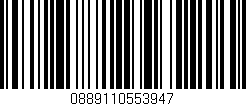 Código de barras (EAN, GTIN, SKU, ISBN): '0889110553947'