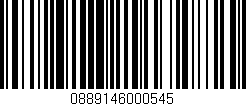Código de barras (EAN, GTIN, SKU, ISBN): '0889146000545'