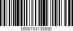 Código de barras (EAN, GTIN, SKU, ISBN): '0889154138896'