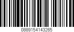 Código de barras (EAN, GTIN, SKU, ISBN): '0889154143265'