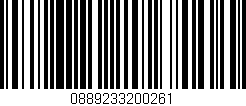 Código de barras (EAN, GTIN, SKU, ISBN): '0889233200261'