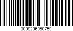Código de barras (EAN, GTIN, SKU, ISBN): '0889296050759'