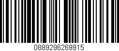 Código de barras (EAN, GTIN, SKU, ISBN): '0889296269915'