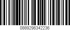 Código de barras (EAN, GTIN, SKU, ISBN): '0889296342236'