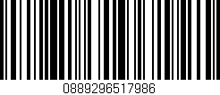 Código de barras (EAN, GTIN, SKU, ISBN): '0889296517986'