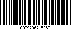 Código de barras (EAN, GTIN, SKU, ISBN): '0889296715368'