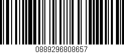 Código de barras (EAN, GTIN, SKU, ISBN): '0889296808657'