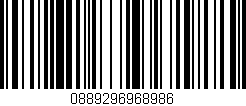 Código de barras (EAN, GTIN, SKU, ISBN): '0889296968986'