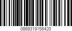 Código de barras (EAN, GTIN, SKU, ISBN): '0889319156420'