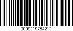 Código de barras (EAN, GTIN, SKU, ISBN): '0889319754213'