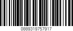 Código de barras (EAN, GTIN, SKU, ISBN): '0889319757917'
