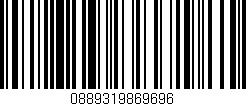 Código de barras (EAN, GTIN, SKU, ISBN): '0889319869696'