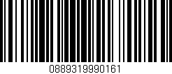 Código de barras (EAN, GTIN, SKU, ISBN): '0889319990161'