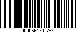 Código de barras (EAN, GTIN, SKU, ISBN): '0889561780756'