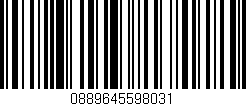 Código de barras (EAN, GTIN, SKU, ISBN): '0889645598031'