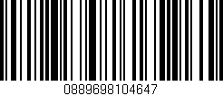 Código de barras (EAN, GTIN, SKU, ISBN): '0889698104647'