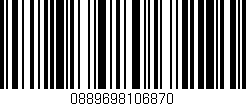 Código de barras (EAN, GTIN, SKU, ISBN): '0889698106870'