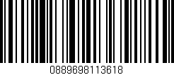 Código de barras (EAN, GTIN, SKU, ISBN): '0889698113618'