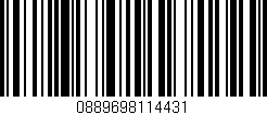 Código de barras (EAN, GTIN, SKU, ISBN): '0889698114431'