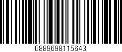 Código de barras (EAN, GTIN, SKU, ISBN): '0889698115643'