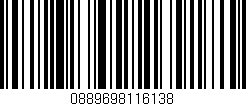 Código de barras (EAN, GTIN, SKU, ISBN): '0889698116138'