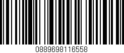 Código de barras (EAN, GTIN, SKU, ISBN): '0889698116558'
