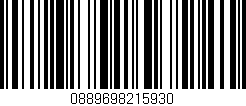 Código de barras (EAN, GTIN, SKU, ISBN): '0889698215930'