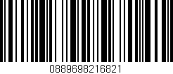 Código de barras (EAN, GTIN, SKU, ISBN): '0889698216821'