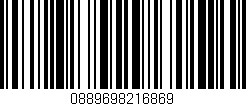 Código de barras (EAN, GTIN, SKU, ISBN): '0889698216869'