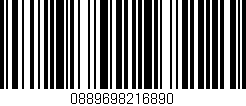 Código de barras (EAN, GTIN, SKU, ISBN): '0889698216890'