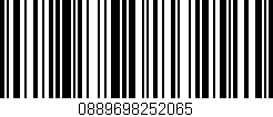 Código de barras (EAN, GTIN, SKU, ISBN): '0889698252065'
