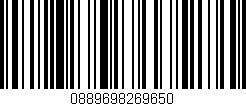 Código de barras (EAN, GTIN, SKU, ISBN): '0889698269650'